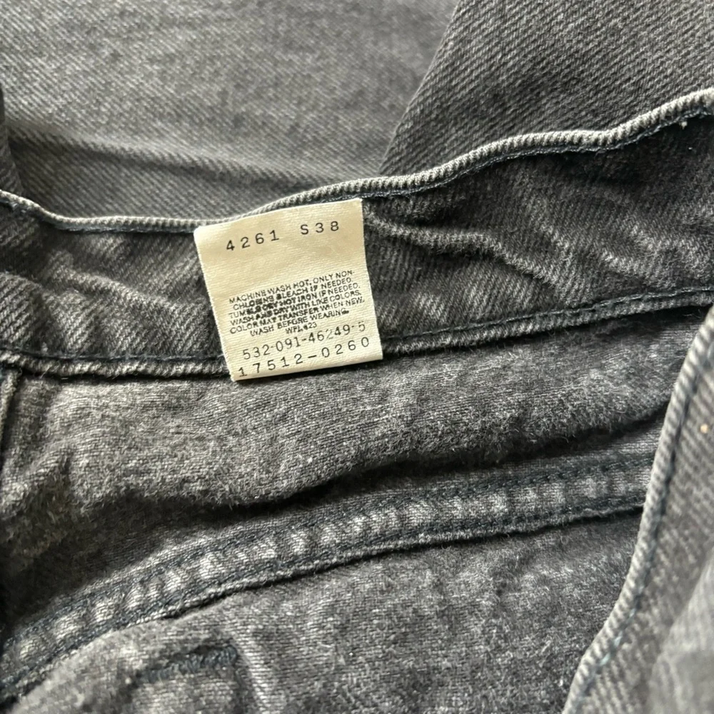 Levi's Vintage Women's Size 11 M Black Wash High Waist Tapered Jeans Made in USA